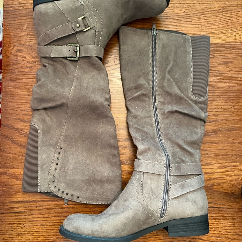 WHITE MOUNTAIN Shoes LIONA Women's Boot Dark Taupe NEW in box - Picture 6 of 8